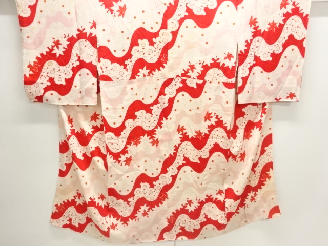 Japanese Kimono / Chirimen Kinsha Silk